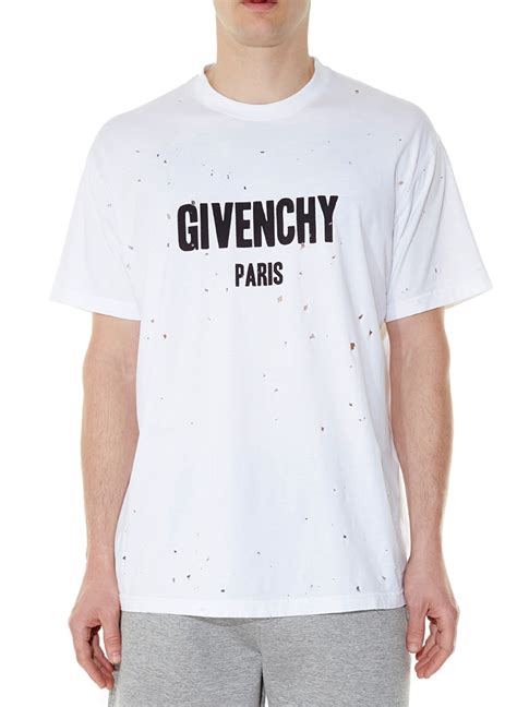 givenchy oversize shirt|givenchy t shirt with holes.